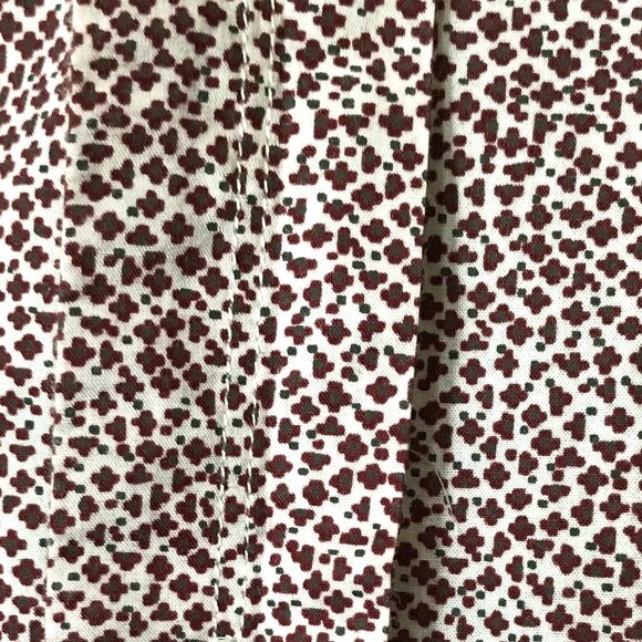 Paul Smith Vintage Shirt: Tiny Print Short Sleeve Button-Down, Magenta Cream L - Picture 6 of 10